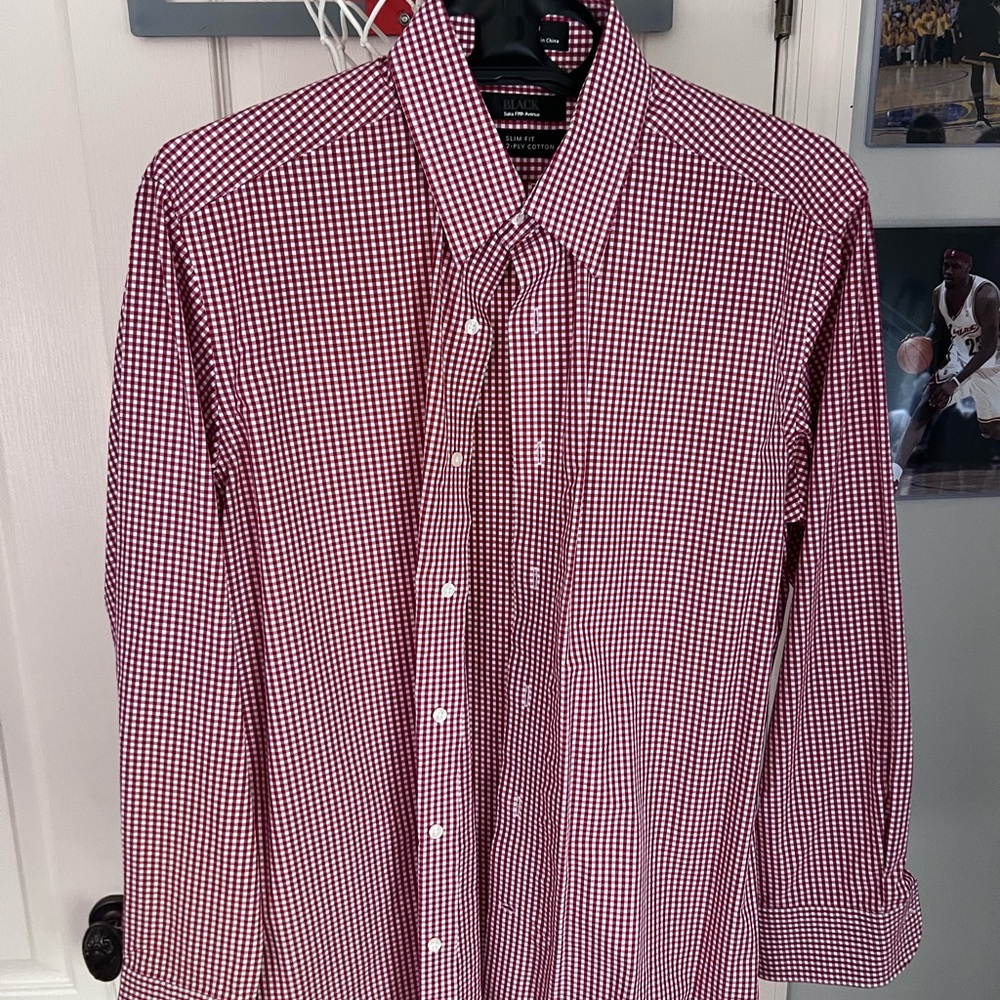Saks Fifth Avenue Red Shirt Size 15